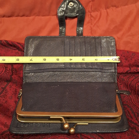 Lockheart Dark Brown And Black Leather Wallet - Picture 6 of 10